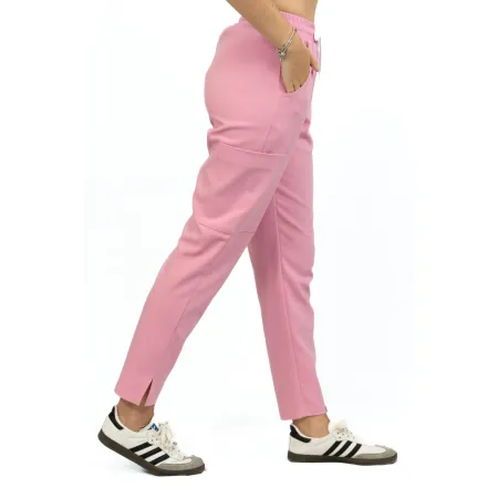 Spodnie medyczne MEDI TEDDY - VELVERDA VITAL PINK